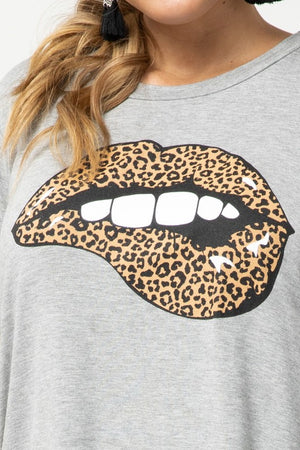 Cheetah Lips Graphic Tee